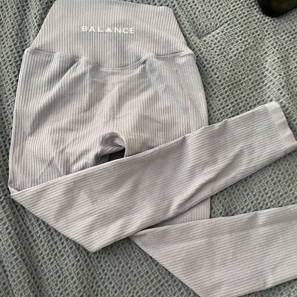 Dusty Blue Balance Athletica Harmony Leggings. - Picture 3 of 4